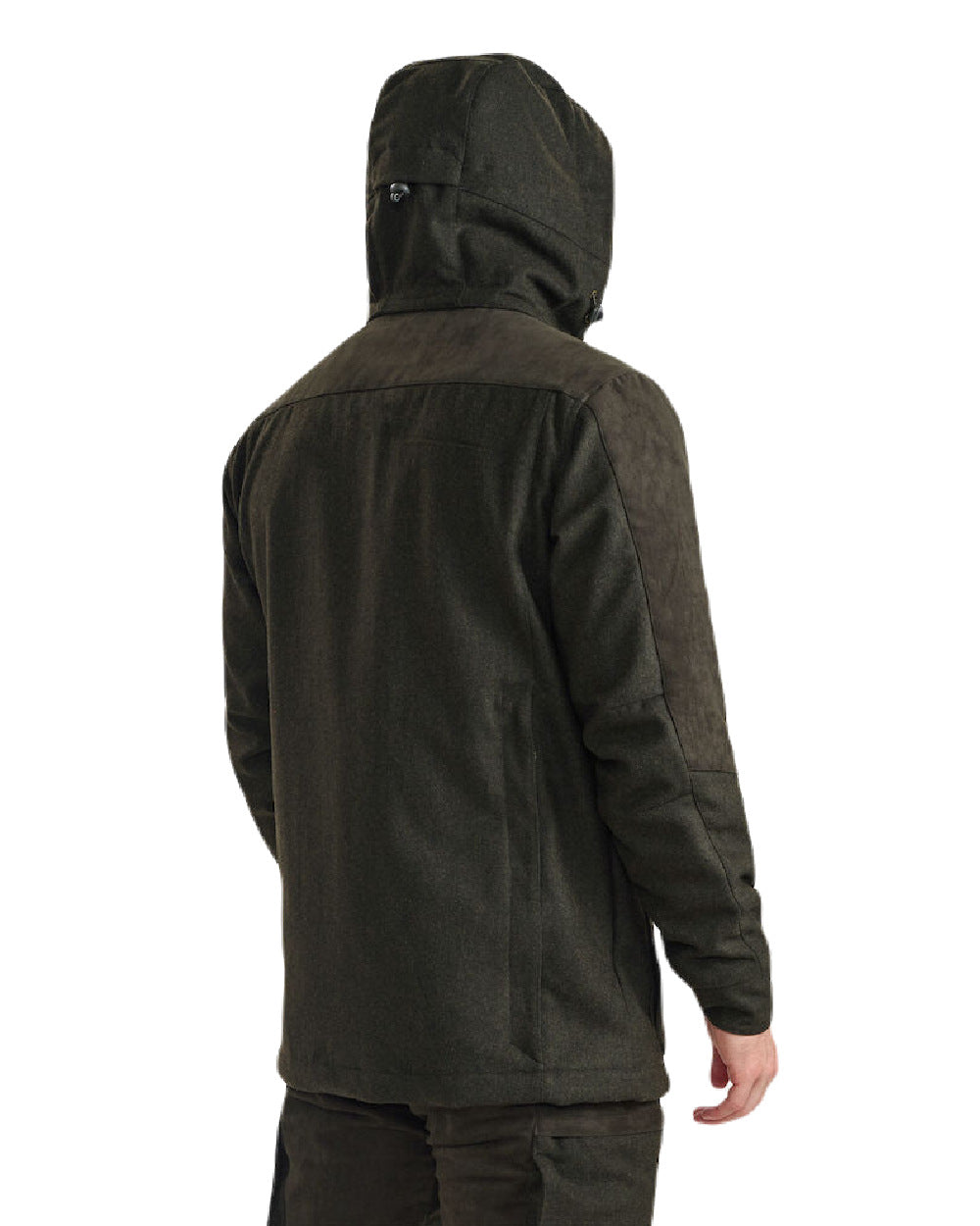 Loden Wood Coloured Deerhunter Tatra Jacket On A White Background #colour_loden-wood