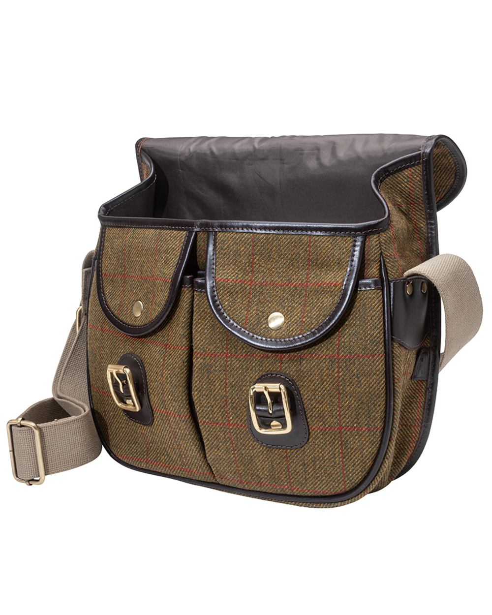 Parker-Hale Hambledon Tweed Messenger Carryall Bag on white background #colour_hambledon-tweed