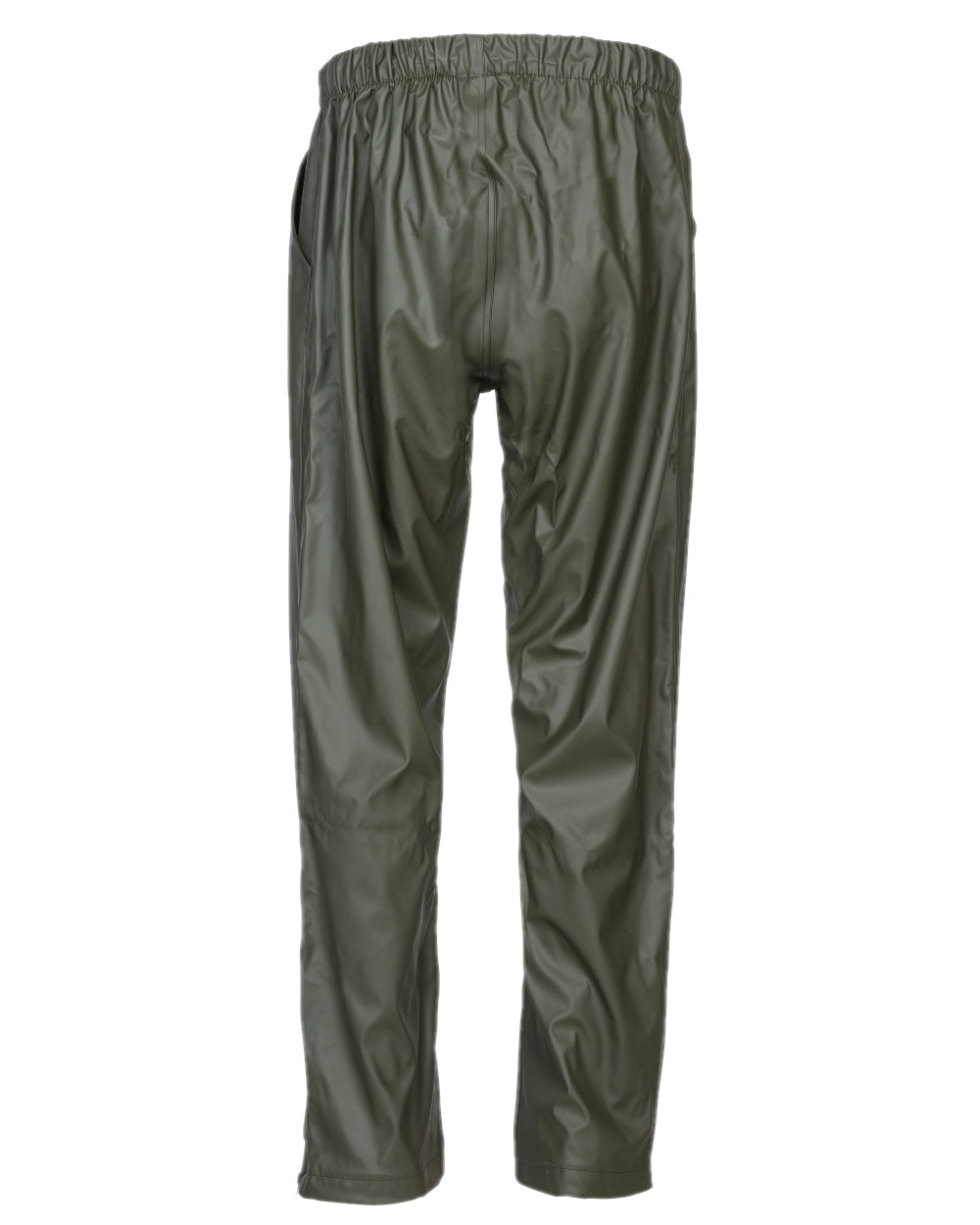 Khaki coloured Percussion Impersoft Waterproof Trousers on white background #colour_khaki