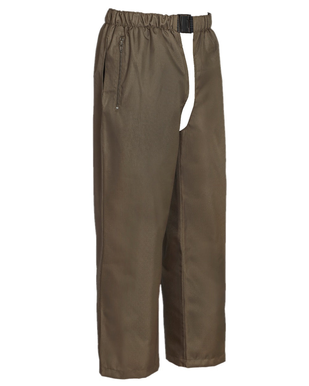 Khaki coloured Percussion Renfort Ripstop Chaps on white background #colour_khaki