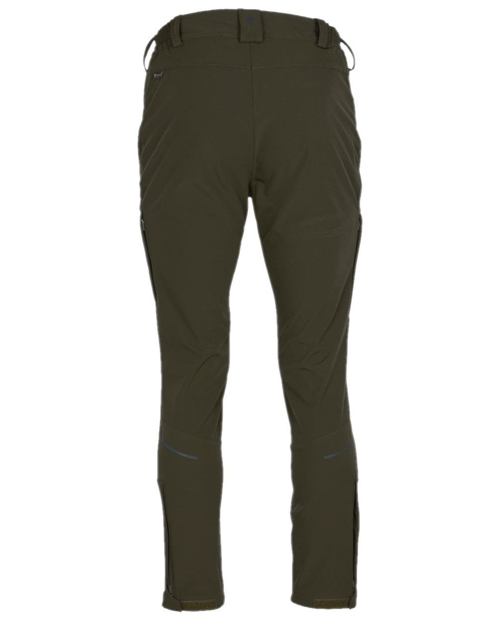 Moss Green Coloured Pinewood Womens Wilda Stretch Shell Trousers on white background #colour_moss-green