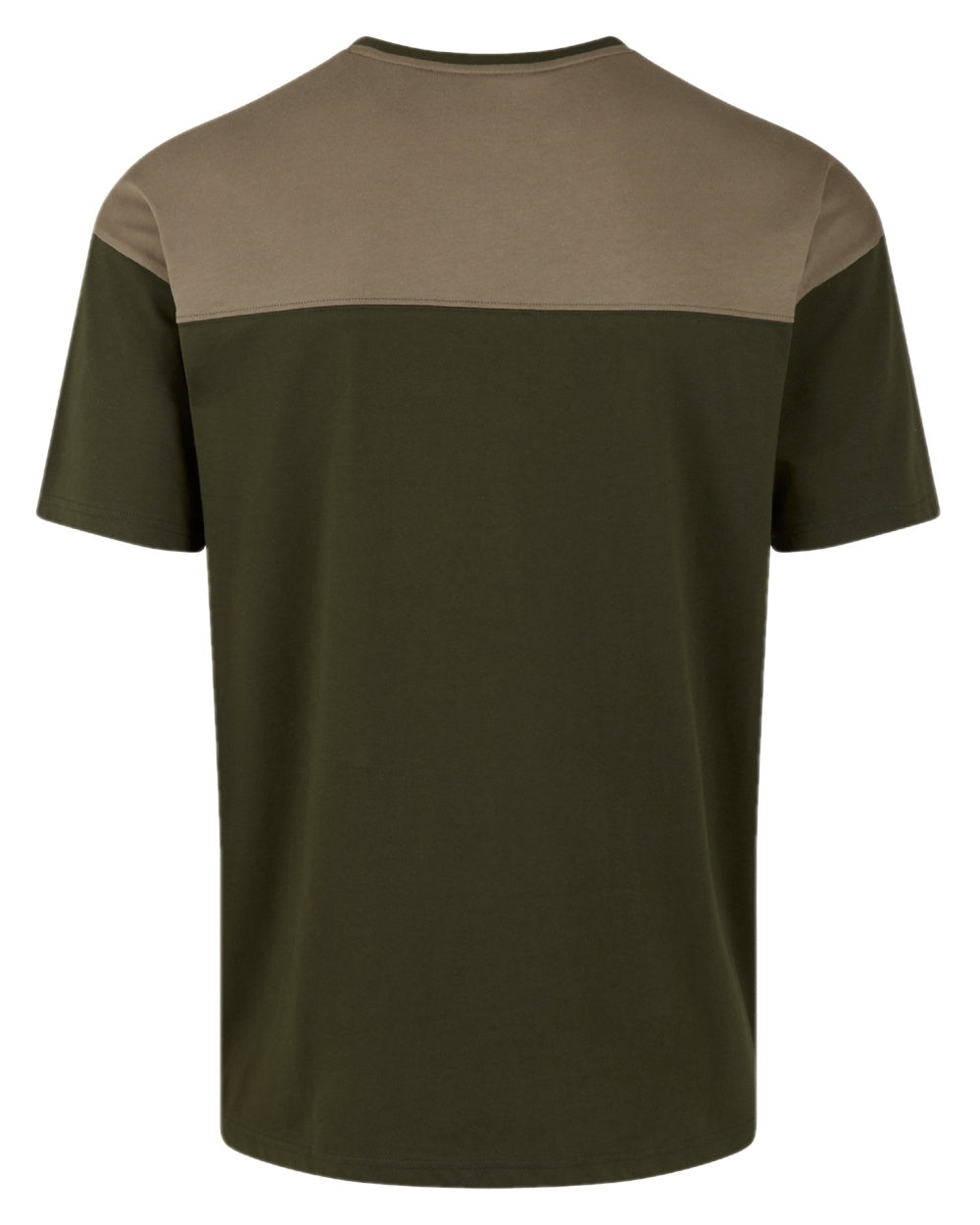 Olive Multi coloured Ridgeline Backslider T-Shirt on white background #colour_olive-multi