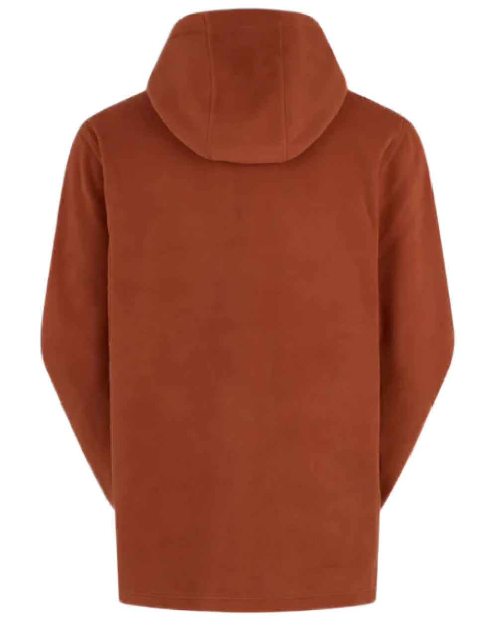Russet Coloured Ridgeline Ballistic Hooded Fleece on white background #colour_russet