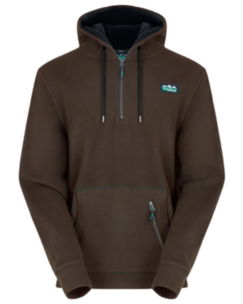Bark Coloured Ridgeline Ballistic Hoodie On A White Background #colour_bark