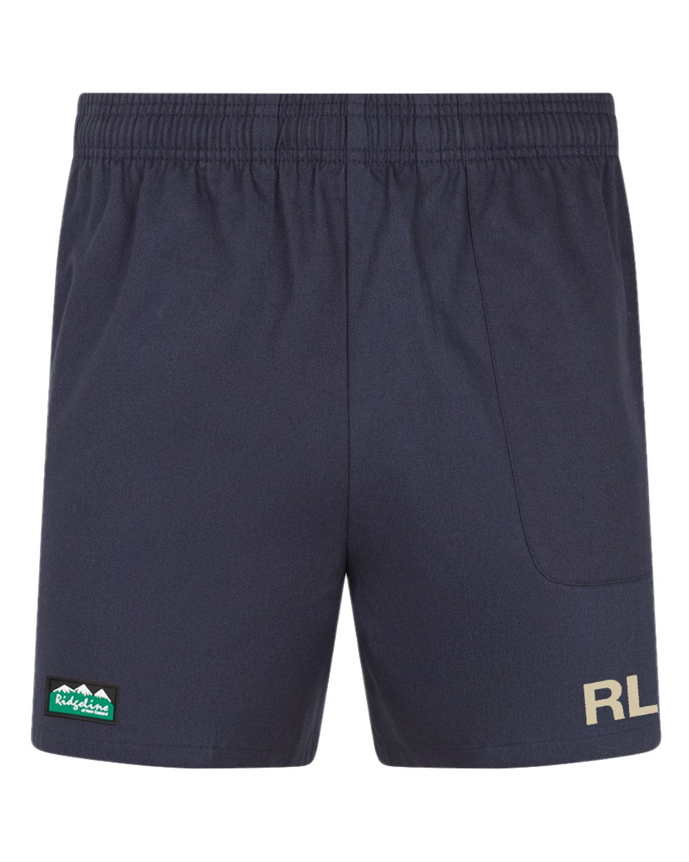 Navy coloured Ridgeline Hose Down Shorts on white background #colour_navy
