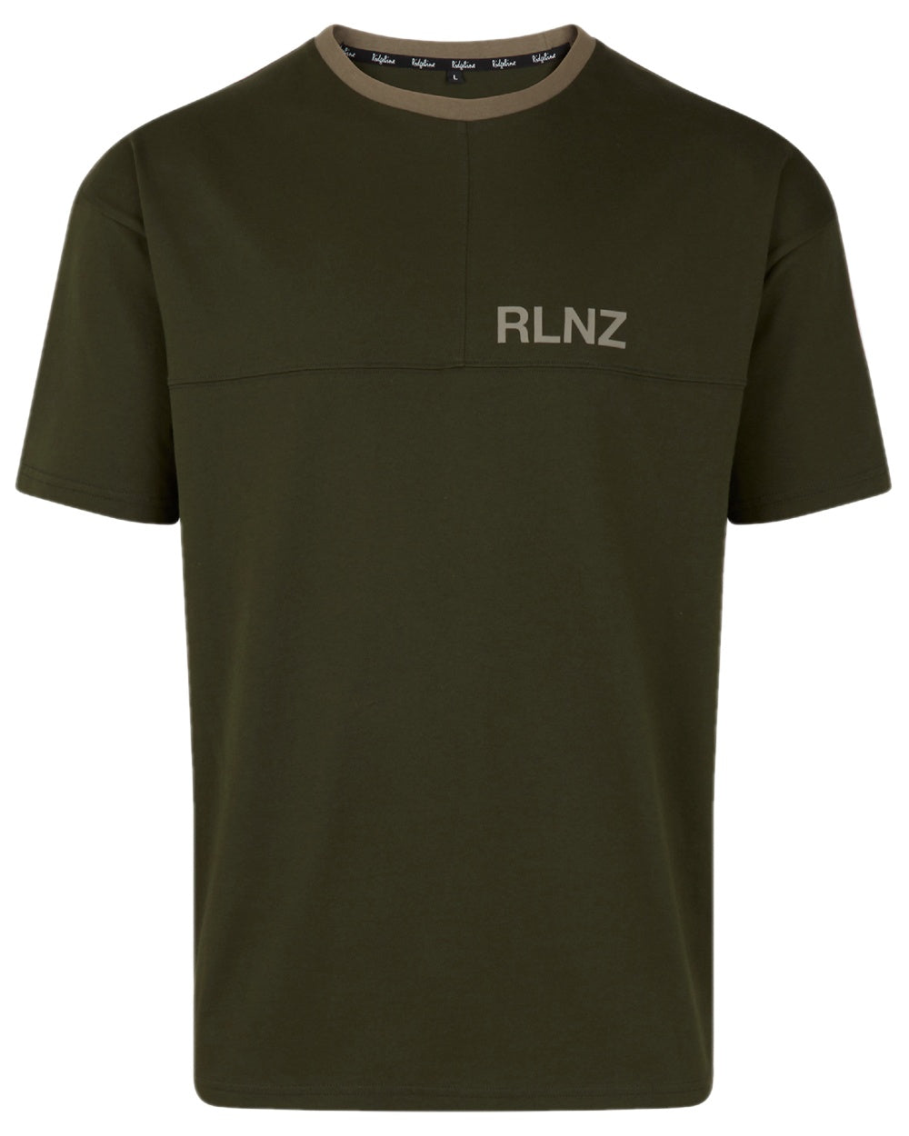Olive coloured Ridgeline Hose Down T-Shirt on white background #colour_olive
