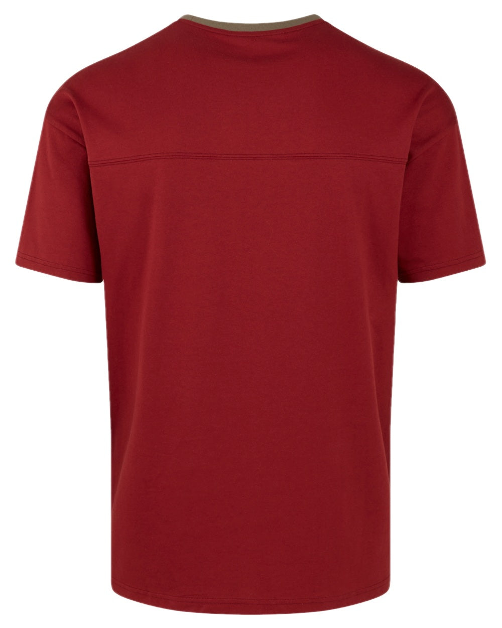 Rhubarb coloured Ridgeline Hose Down T-Shirt on white background #colour_rhubarb