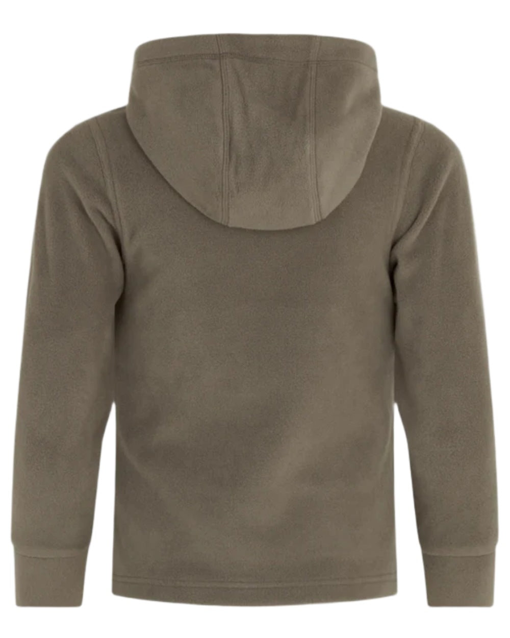 Smokey Olive coloured Ridgeline Kids Ballistic Long Sleeve Hoodie on white background #colour_smokey-olive