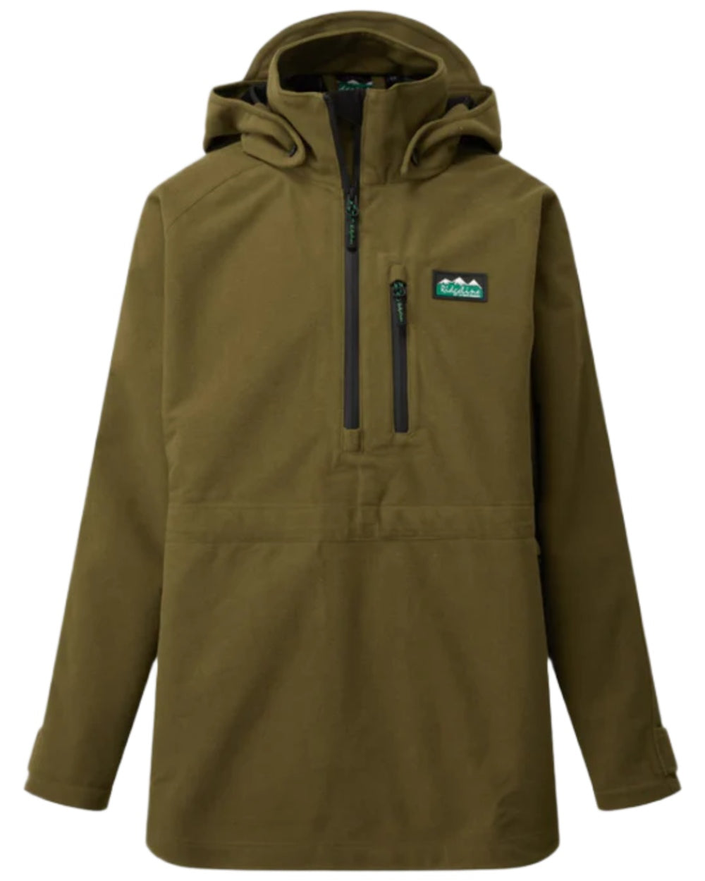 Teak coloured Ridgeline Kids Monsoon Smock on white background #colour_teak