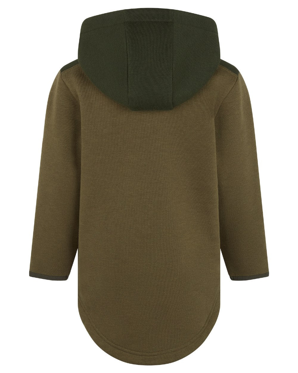 Olive coloured Ridgeline Kids NZ Hoodie on white background #colour_olive