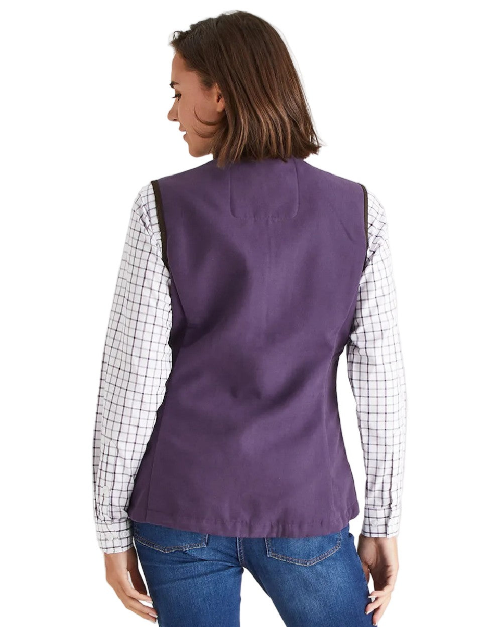 Nightshade Coloured Ridgeline Ladies Monarch Gilet on white background #colour_nightshade