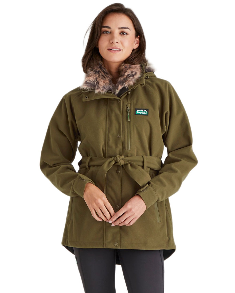 Teak Coloured Ridgeline Ladies Monsoon Nordic Jacket on white background #colour_teak