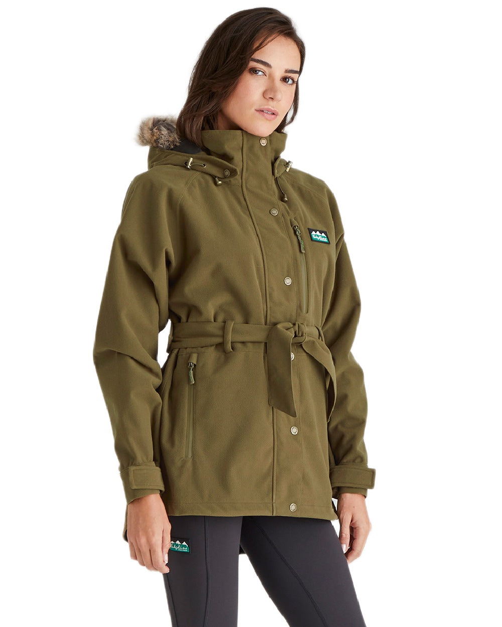 Teak Coloured Ridgeline Ladies Monsoon Nordic Jacket on white background #colour_teak