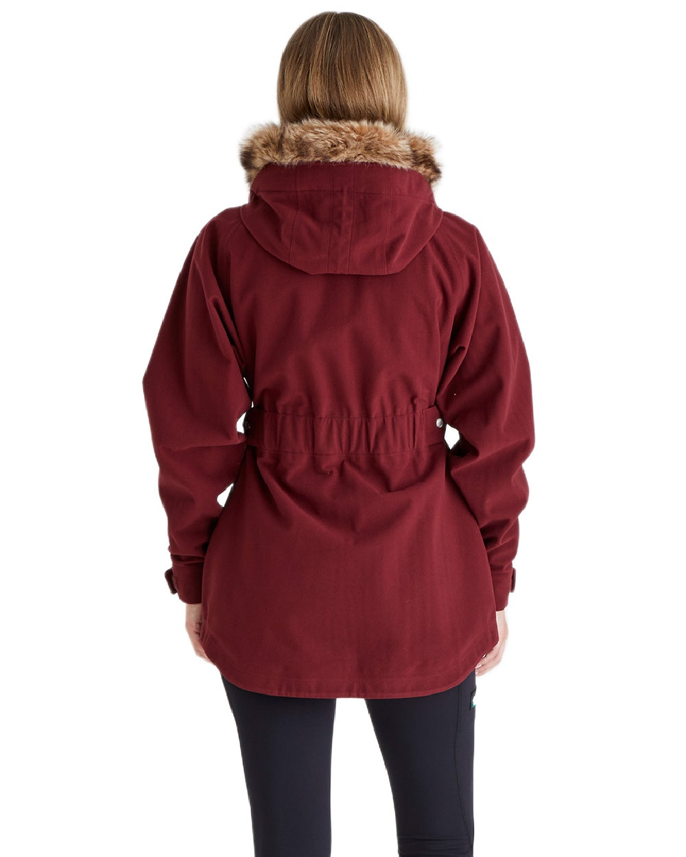 Winter Berry Coloured Ridgeline Ladies Monsoon Nordic Jacket on white background #colour_winter-berry