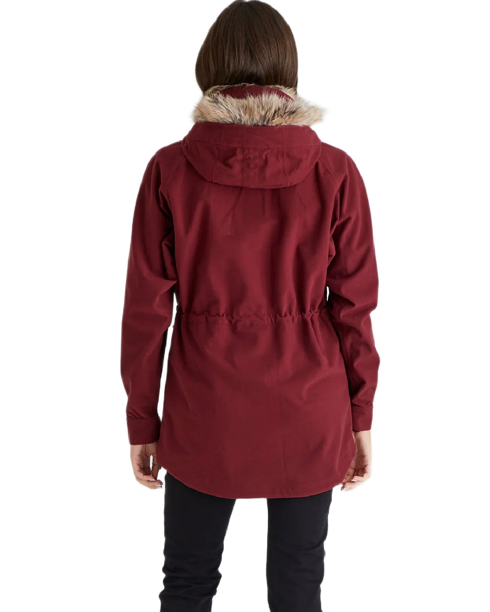 Winter Berry Coloured Ridgeline Ladies Monsoon Nordic Smock on white background #colour_winter-berry