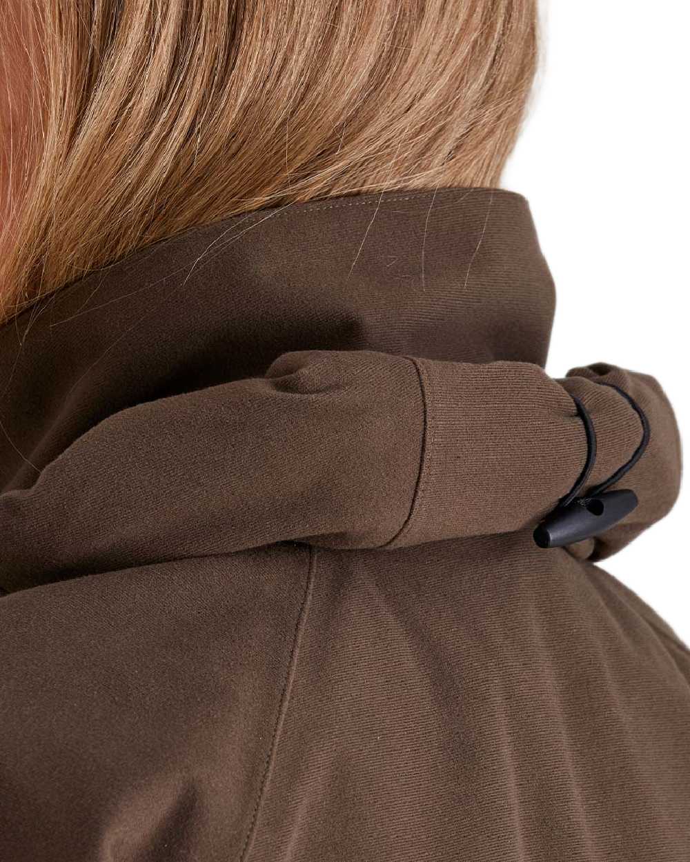 Bark Coloured Ridgeline Ladies Monsoon Waterproof Smock on white background #colour_bark