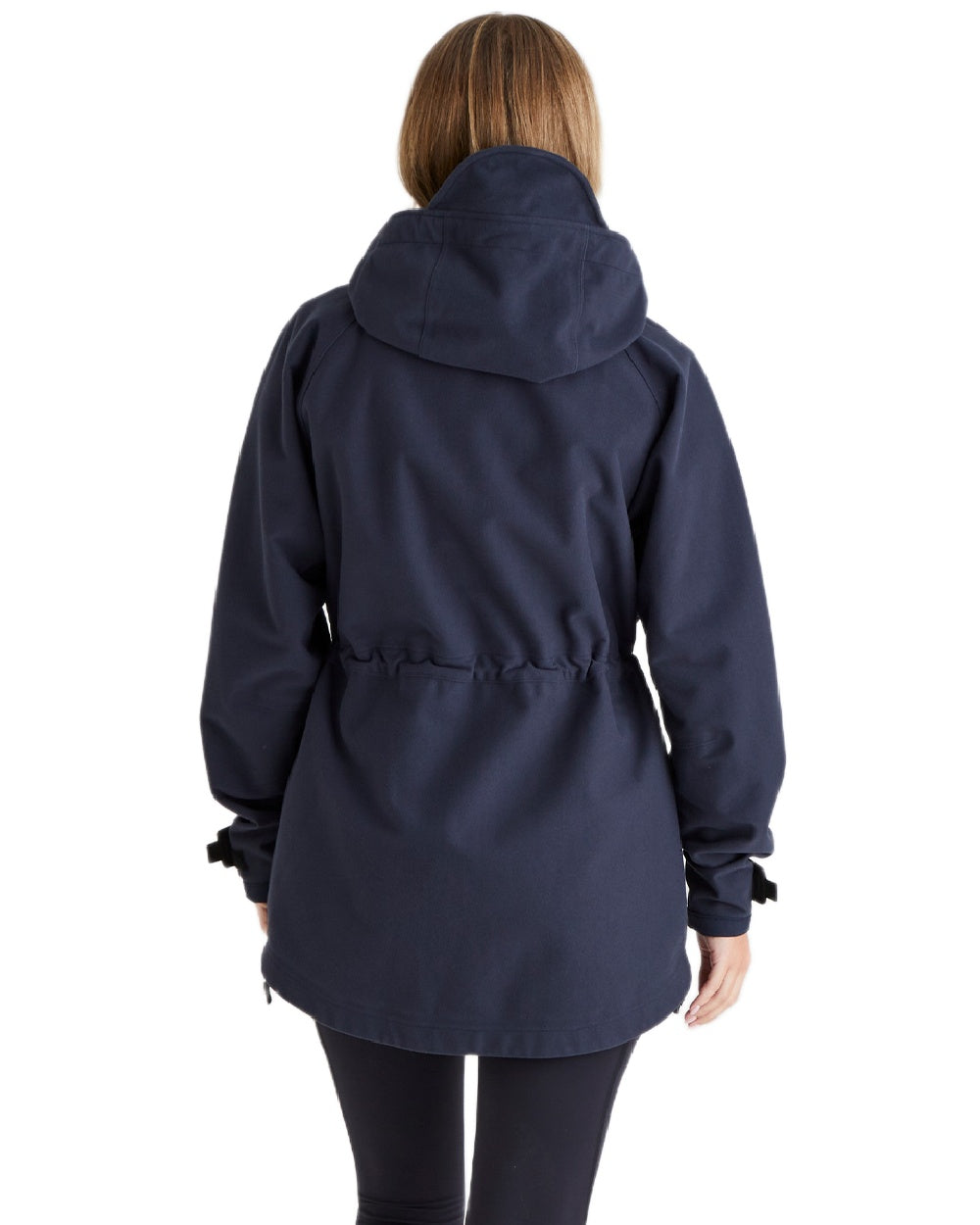 Navy Coloured Ridgeline Ladies Monsoon Waterproof Smock on white background #colour_navy
