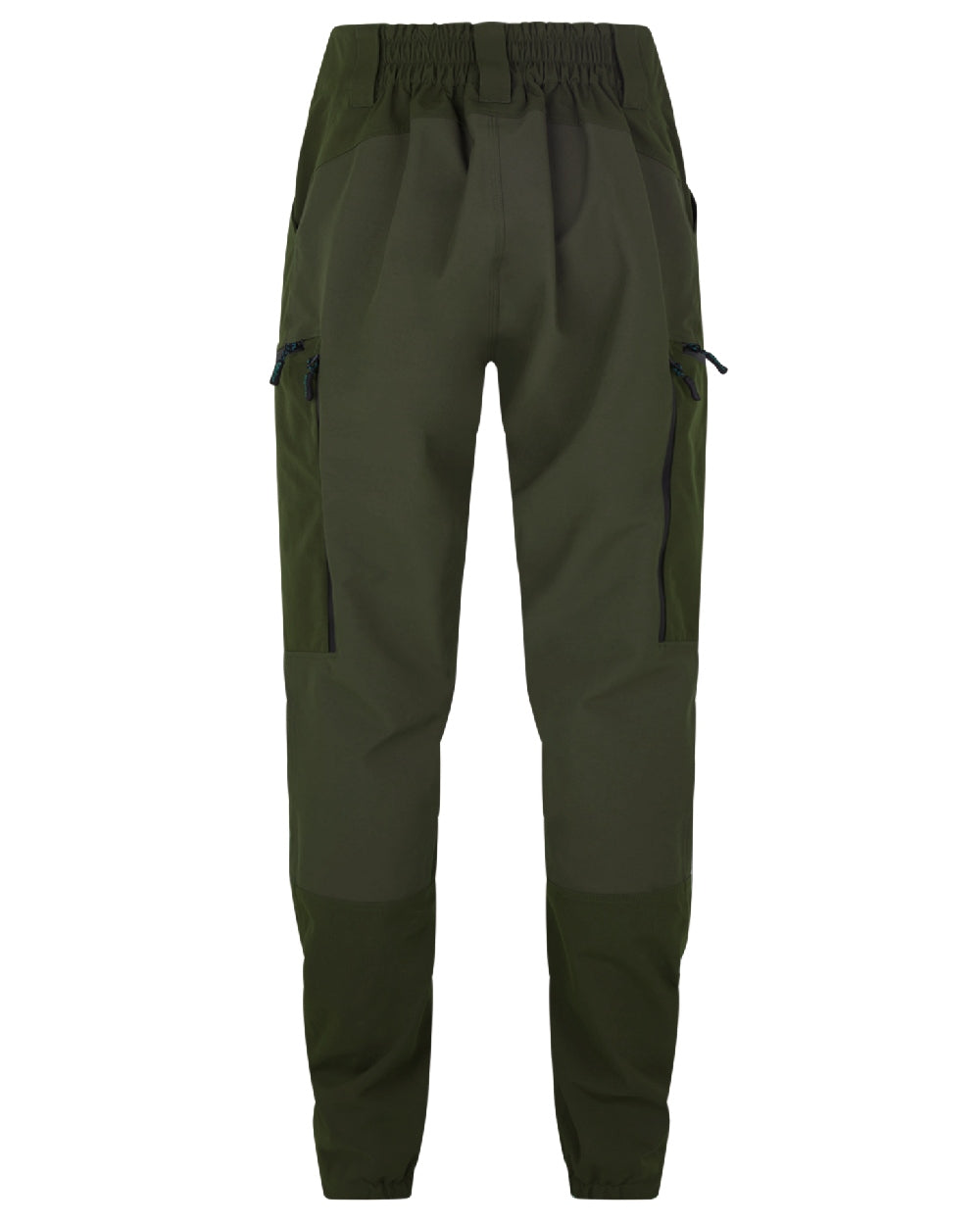 Deep Forest coloured Ridgeline Mens Cambrian Trousers on white background #colour_deep-forest