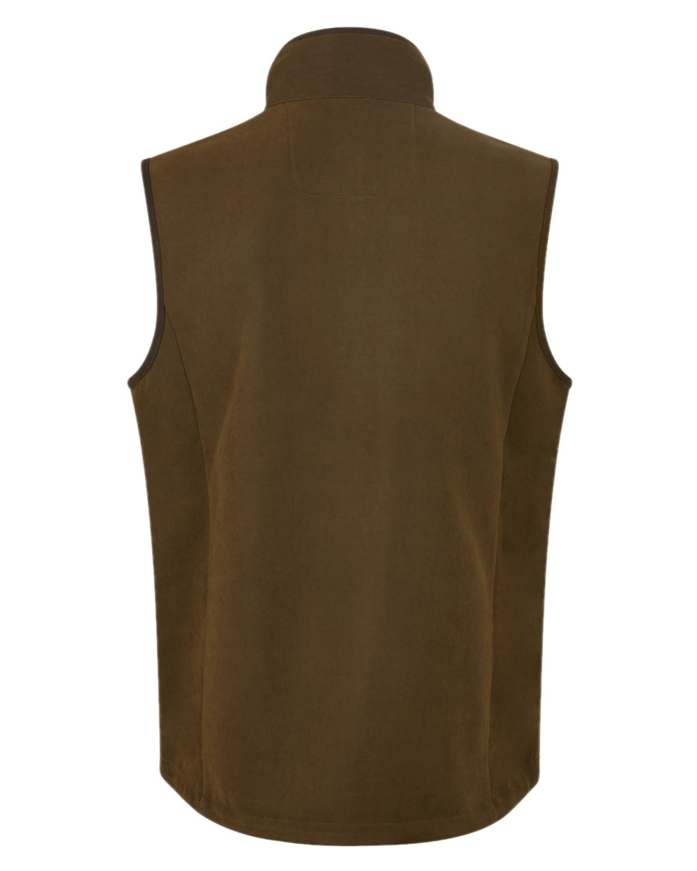 Teak coloured Ridgeline Mens Monarch Gilet on backwater background #colour_teak