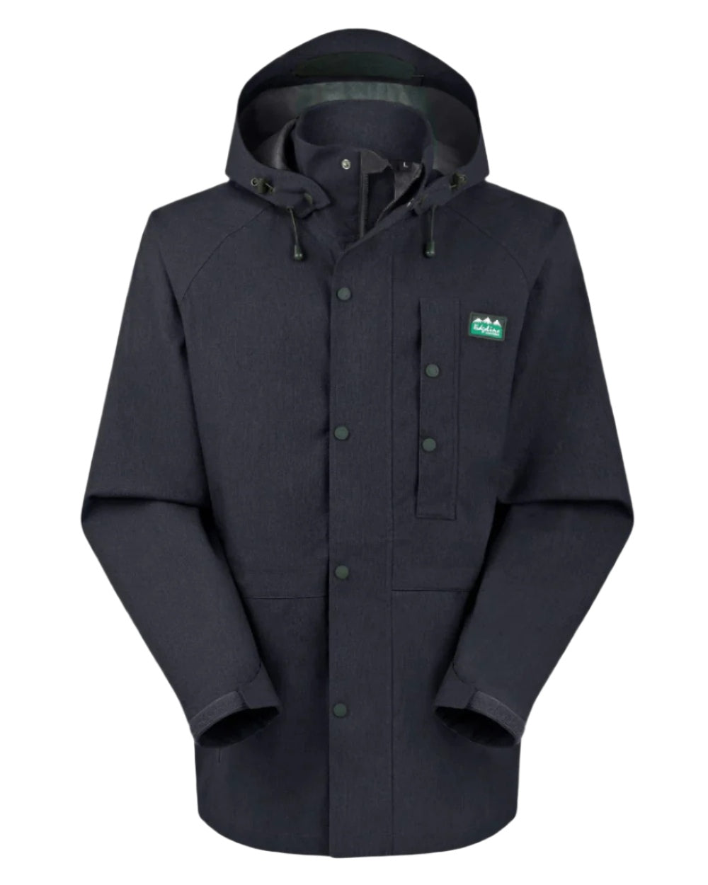 Navy Marl coloured Ridgeline Mens Monsoon Light Jacket on white background #colour_navy-marl