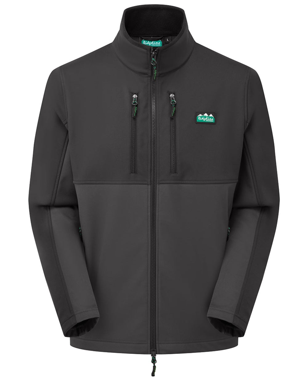 Shale coloured Ridgeline Mens Ranger Jacket on white background #colour_shale