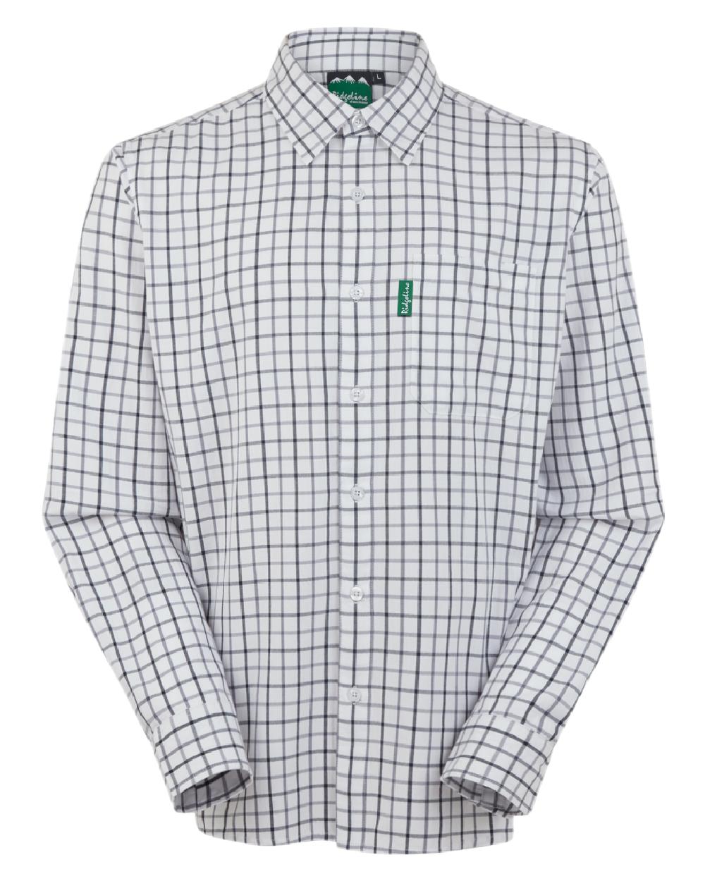 Navy Storm coloured Ridgeline Mens Sedgebrook Shirt on white background #colour_navy-storm
