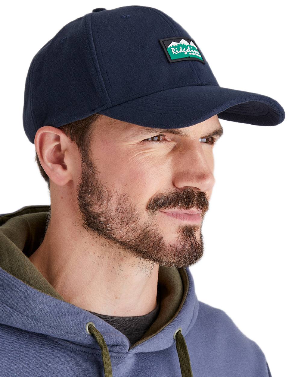 Navy Coloured Ridgeline Monsoon Classic Cap on white background #colour_navy