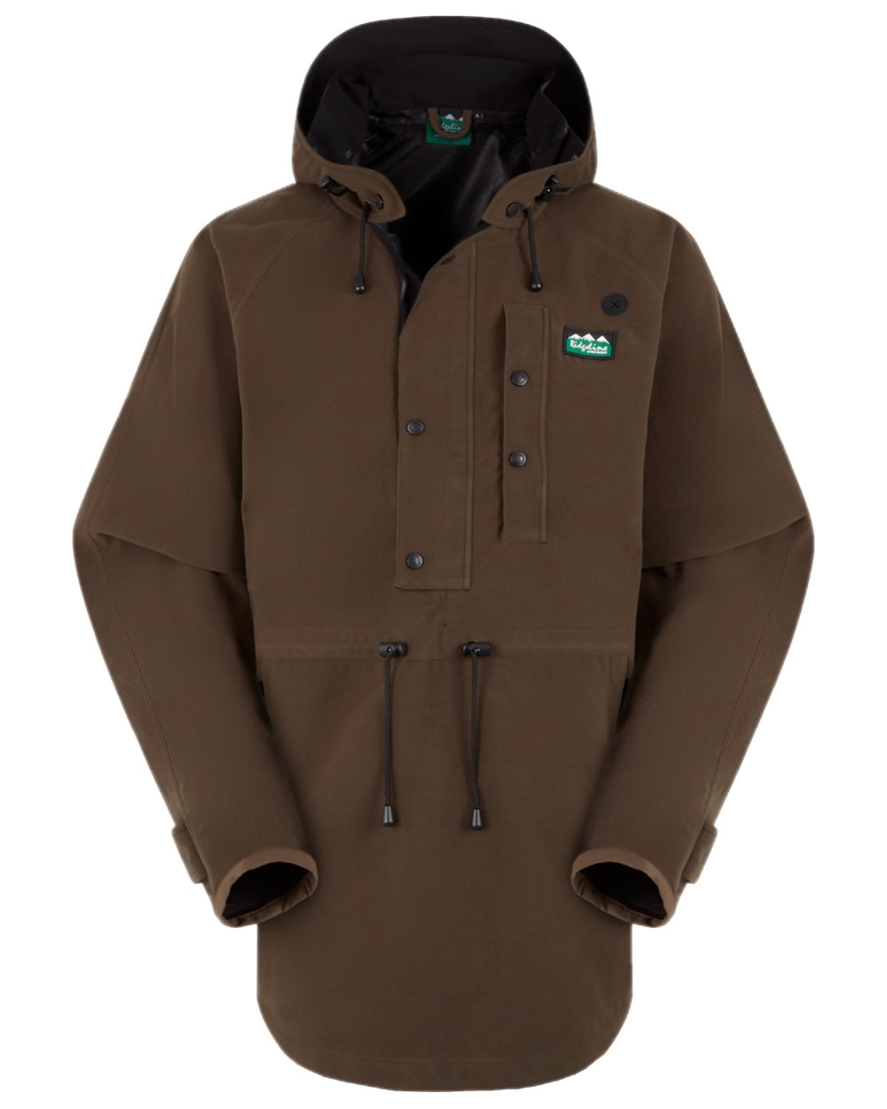 Bark Coloured Ridgeline Monsoon Classic Waterproof Smock on white background #colour_bark