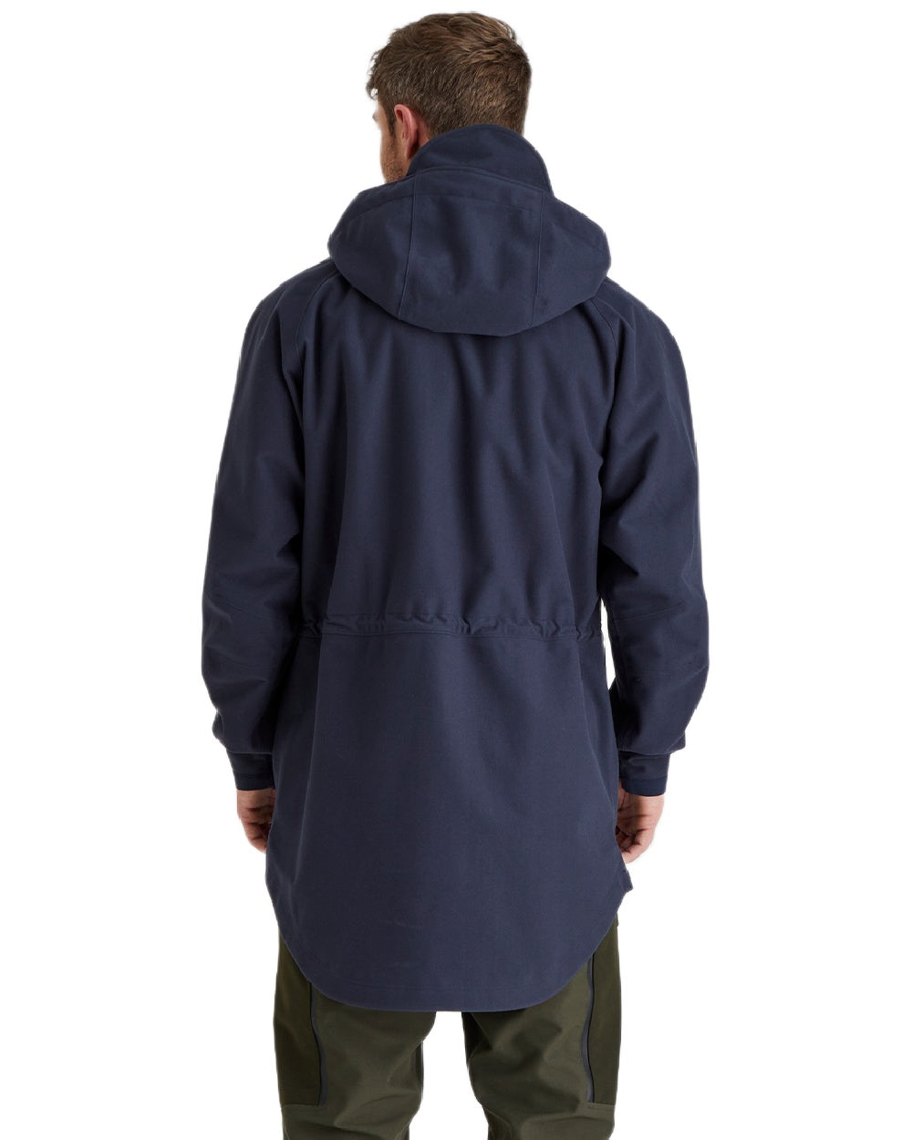 Navy Coloured Ridgeline Monsoon Classic Waterproof Smock on white background #colour_navy
