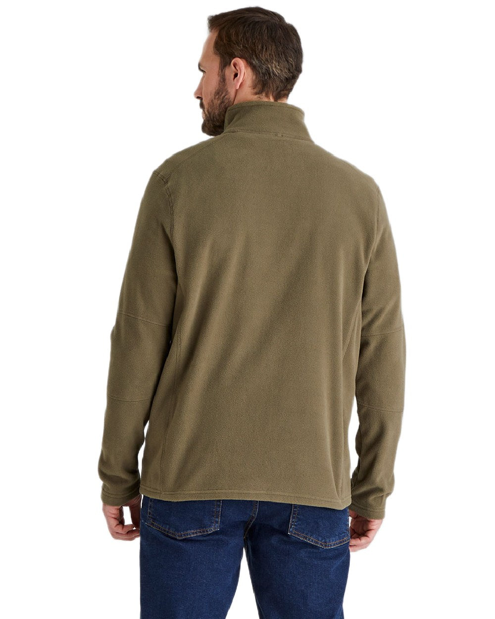 Ivy Green Coloured Ridgeline Narvik Fleece on white background #colour_ivy-green