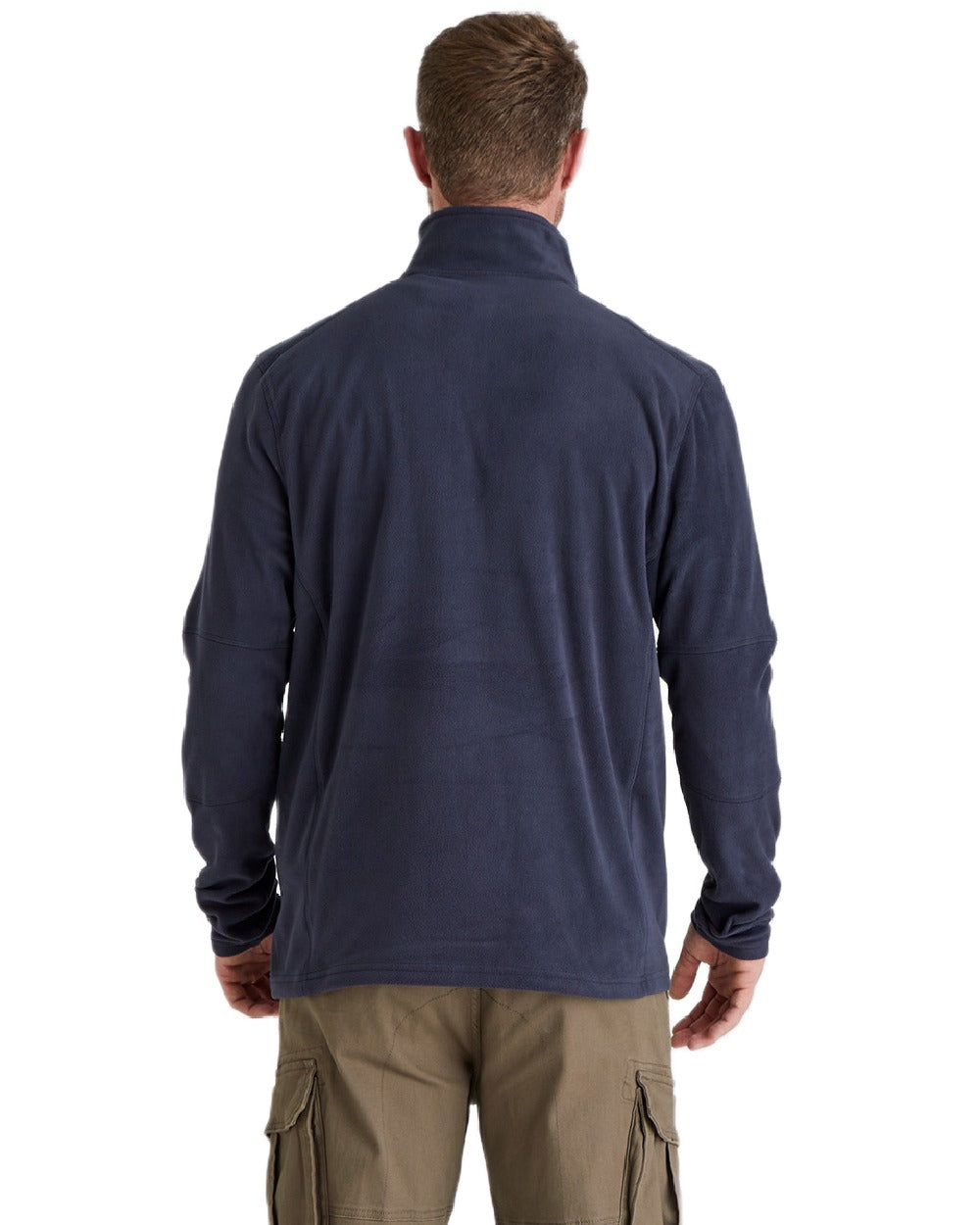 Navy Coloured Ridgeline Narvik Fleece on white background #colour_navy