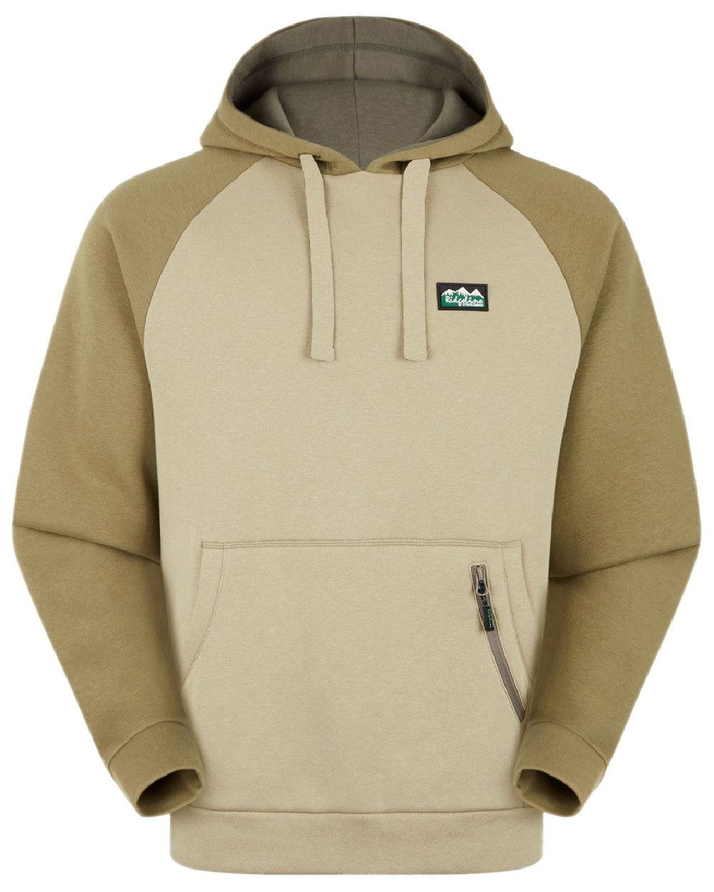 Teak Coloured Ridgeline North Island Hoodie on white background #colour_teak