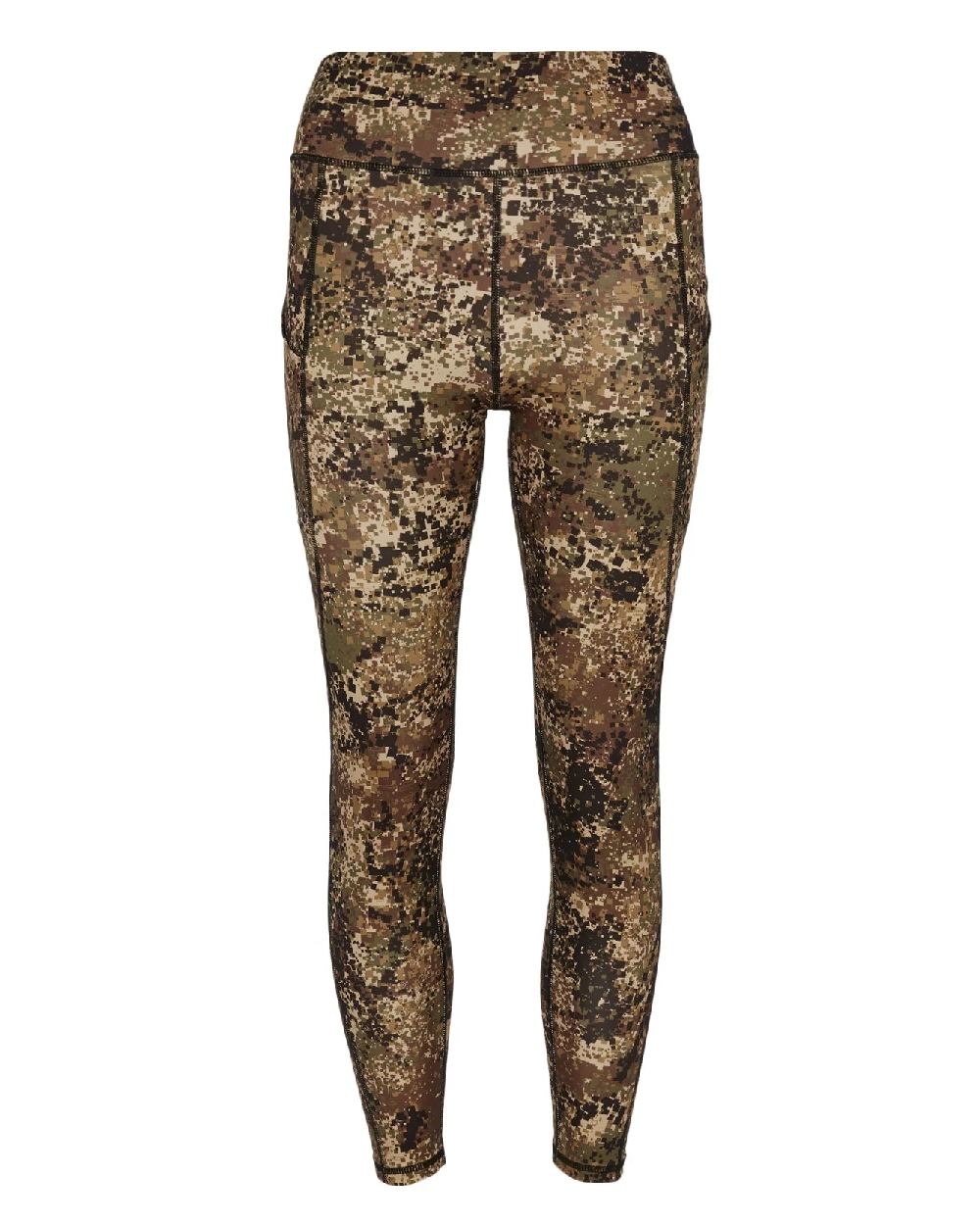 Dirt-Camo coloured Ridgeline Womens Infinity Leggings on white background #colour_dirt-camo