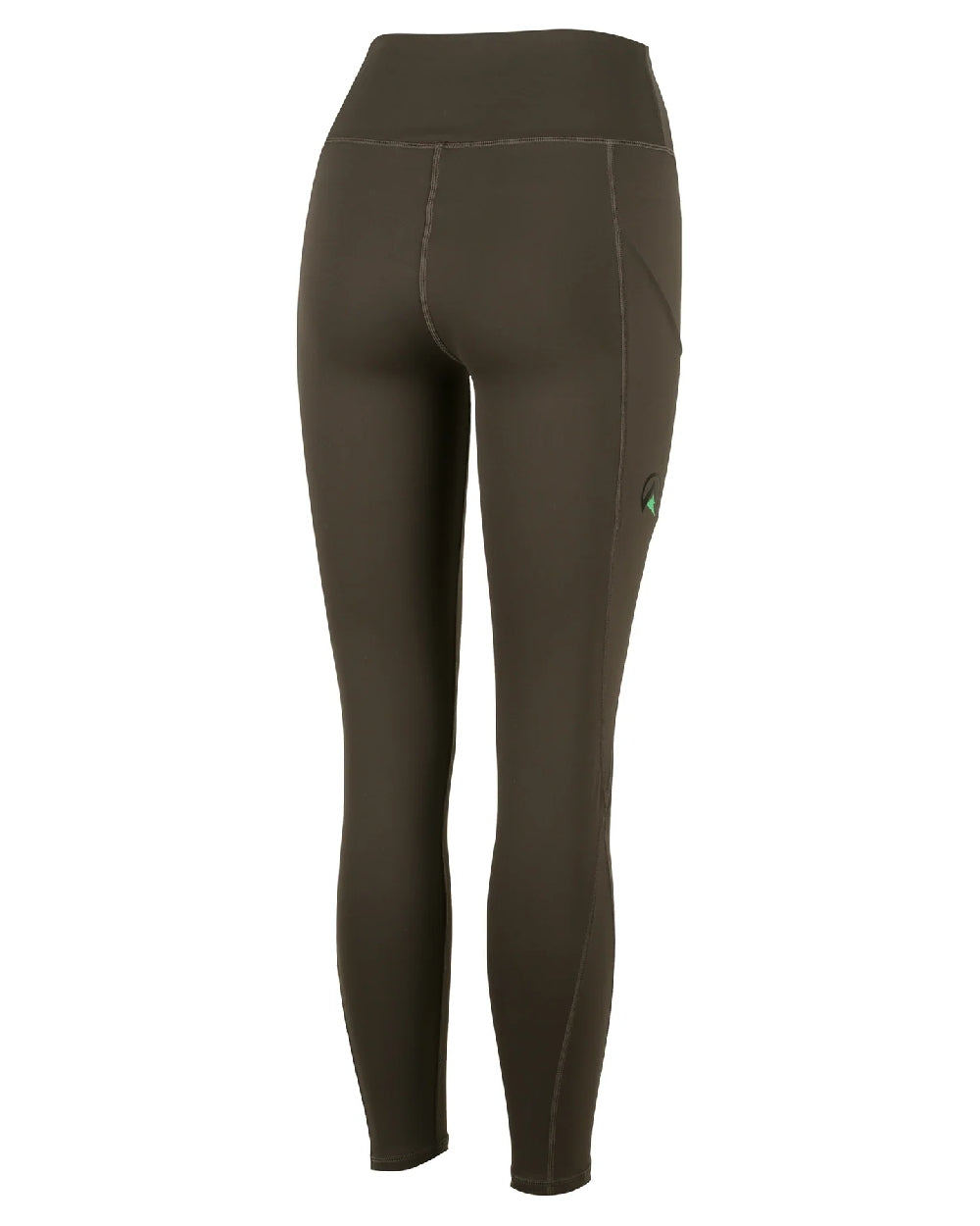 Deep Forest coloured Ridgeline Womens Infinity Leggings on white background #colour_deep-forest