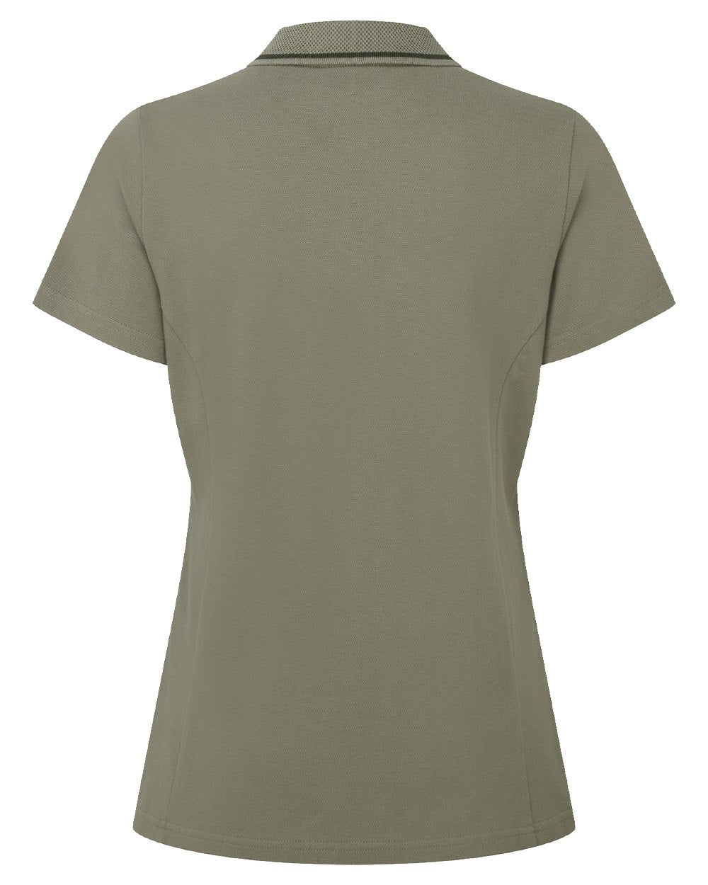 Smokey Olive coloured Ridgeline Womens Kilworth Polo Shirt on white background #colour_smokey-olive