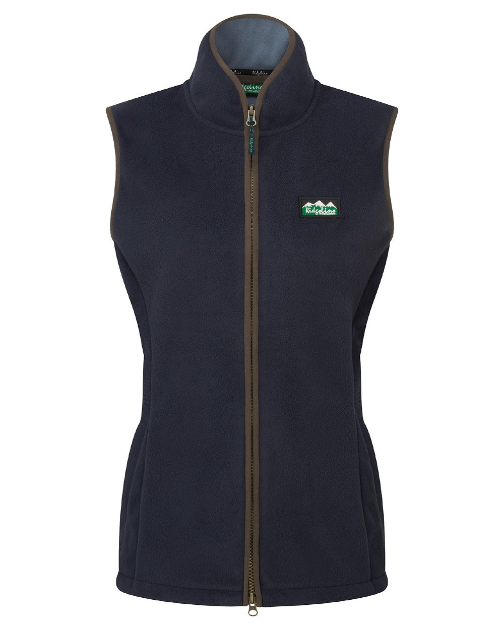 Navy coloured Ridgeline Womens Kodiak Gilet on white background #colour_navy