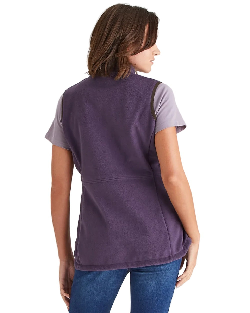 Nightshade Coloured Ridgeline Womens Kodiak Gilet on white background #colour_nightshade