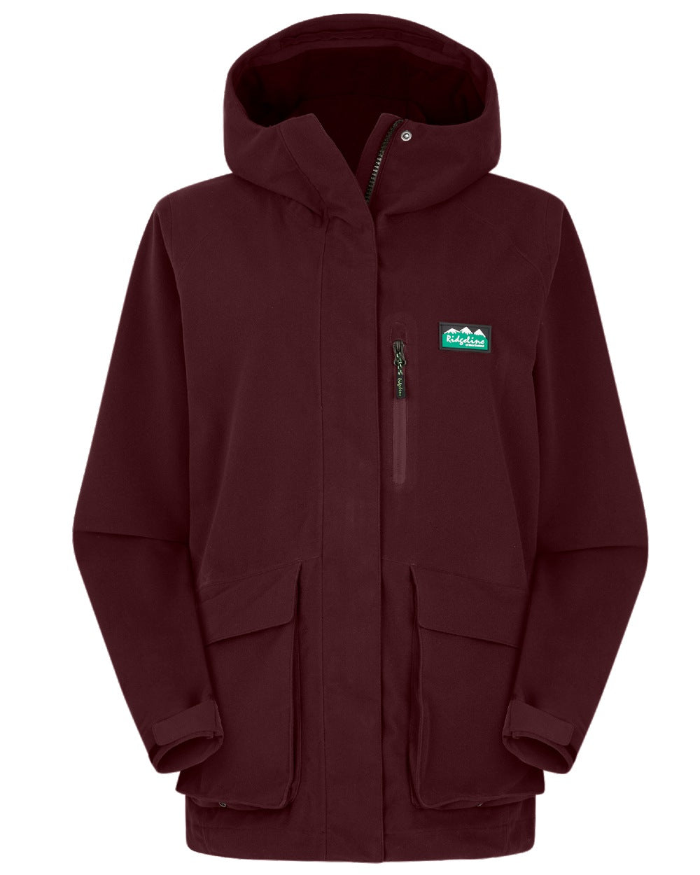 Winter Berry coloured Ridgeline Womens Rhea Jacket on white background #colour_winter-berry