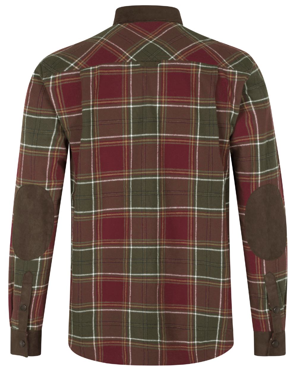 Red Check Coloured Seeland Banff Shirt on white background #colour_red-check