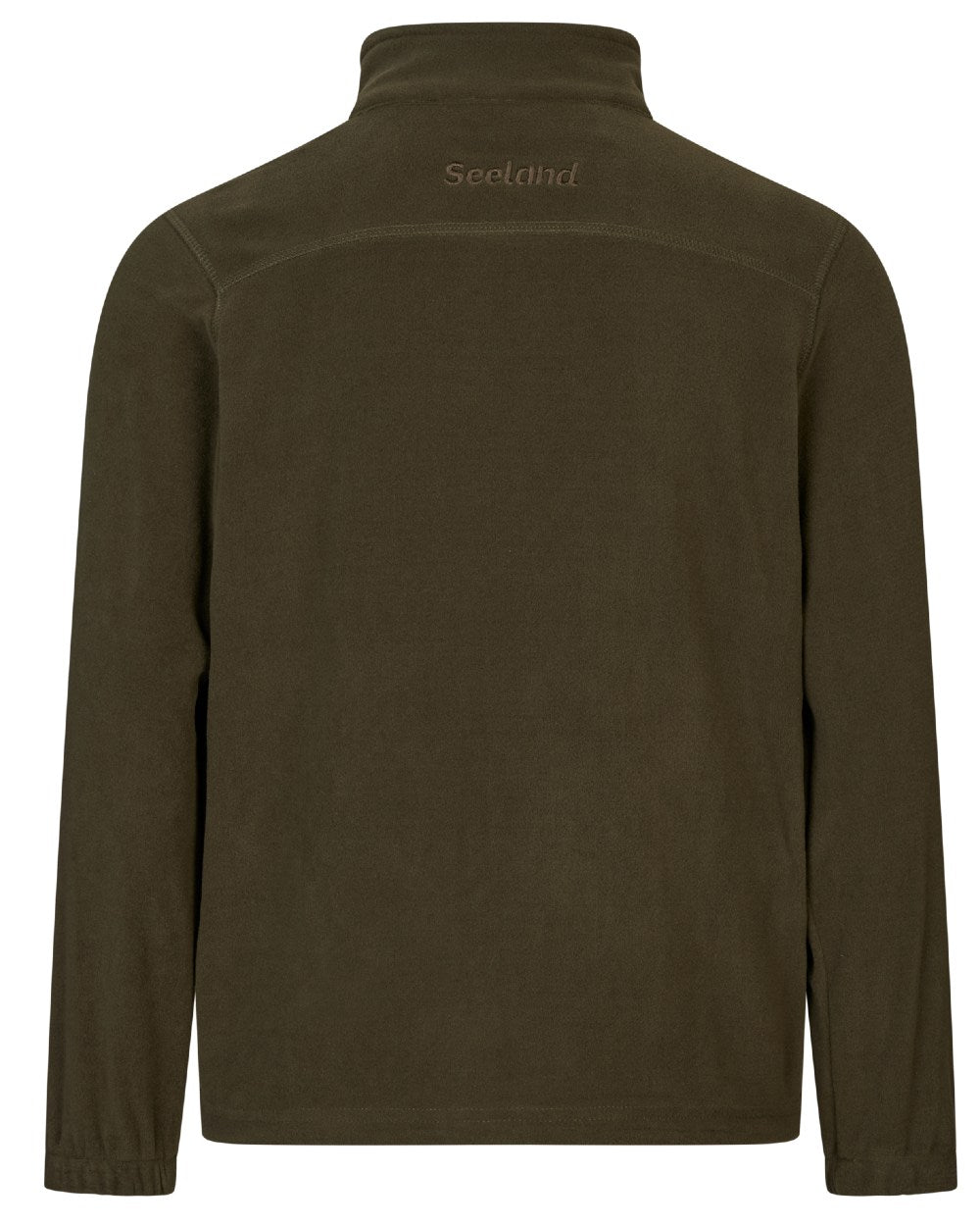 Pine Green Coloured Seeland Childrens Benjamin Fleece on white background #colour_pine-green