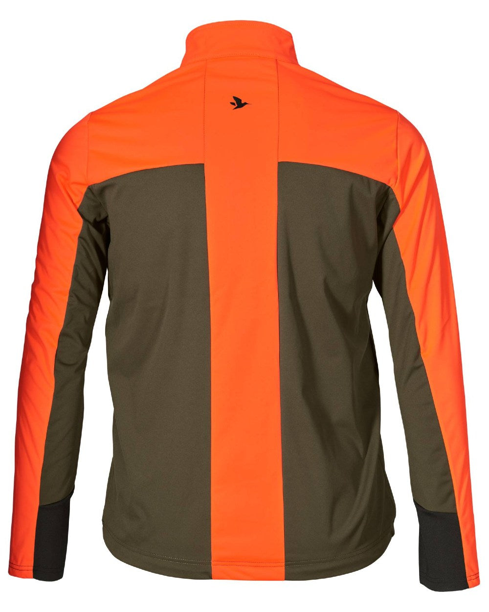 Hi-Vis Orange Coloured Seeland Force Advanced Softshell Jacket on white background #colour_hi-vis-orange