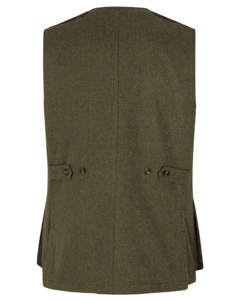 Moss Green Coloured Seeland Hillside Waistcoat on white background #colour_moss-green