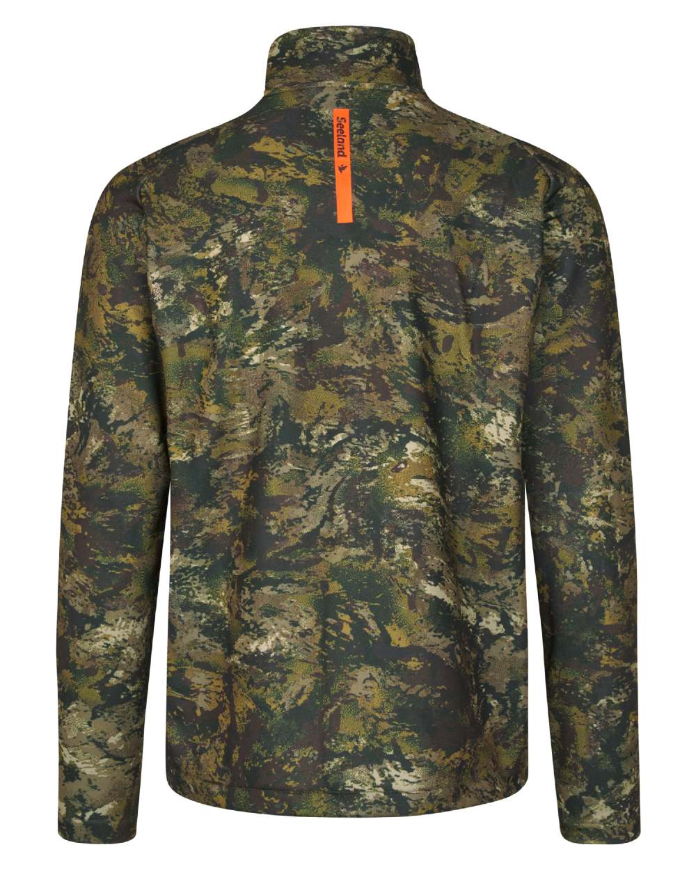 InVIS MPC Green Coloured Seeland Mens Tidal Camo Fleece Jacket on white background #colour_invis-mpc-green