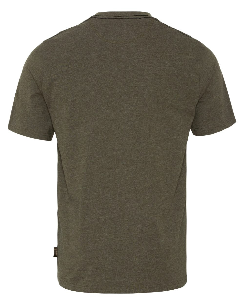 Pine Green Melange Coloured Seeland Outdoor T-Shirts on White background #colour_pine-green-melange