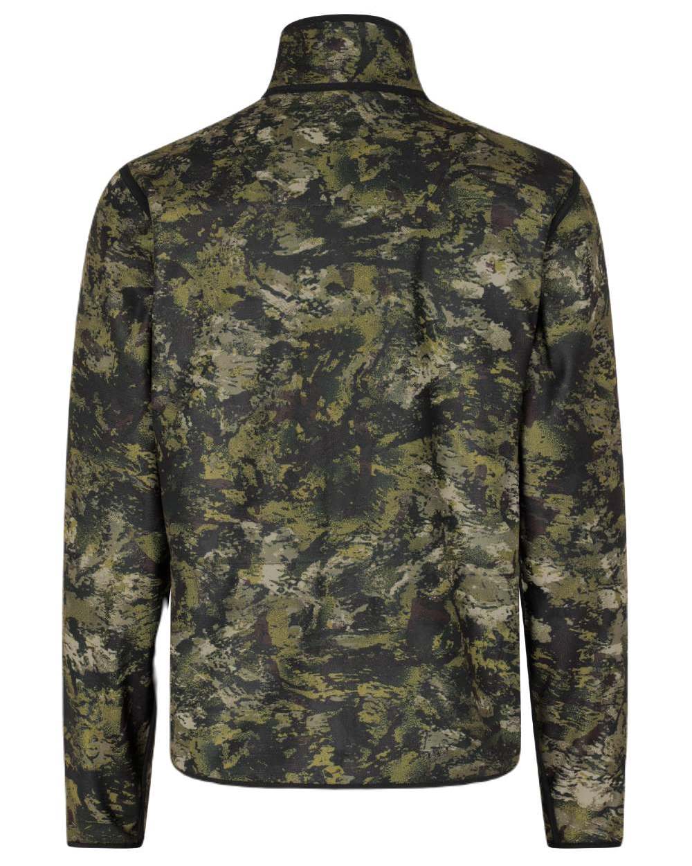 Light Pine InVis Green Coloured Seeland Rogue Reversible Fleece Jacket on white background #colour_light-pine-invis-green