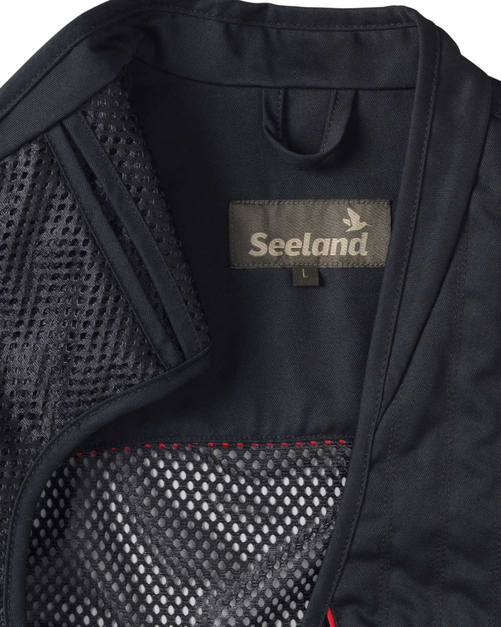 Black coloured Seeland Skeet II Waistcoat on white background #colour_black