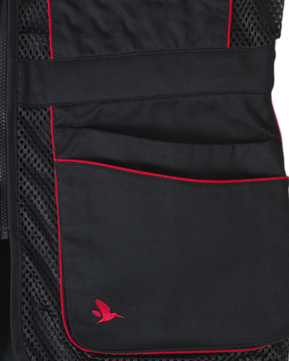 Black coloured Seeland Skeet II Waistcoat on white background #colour_black
