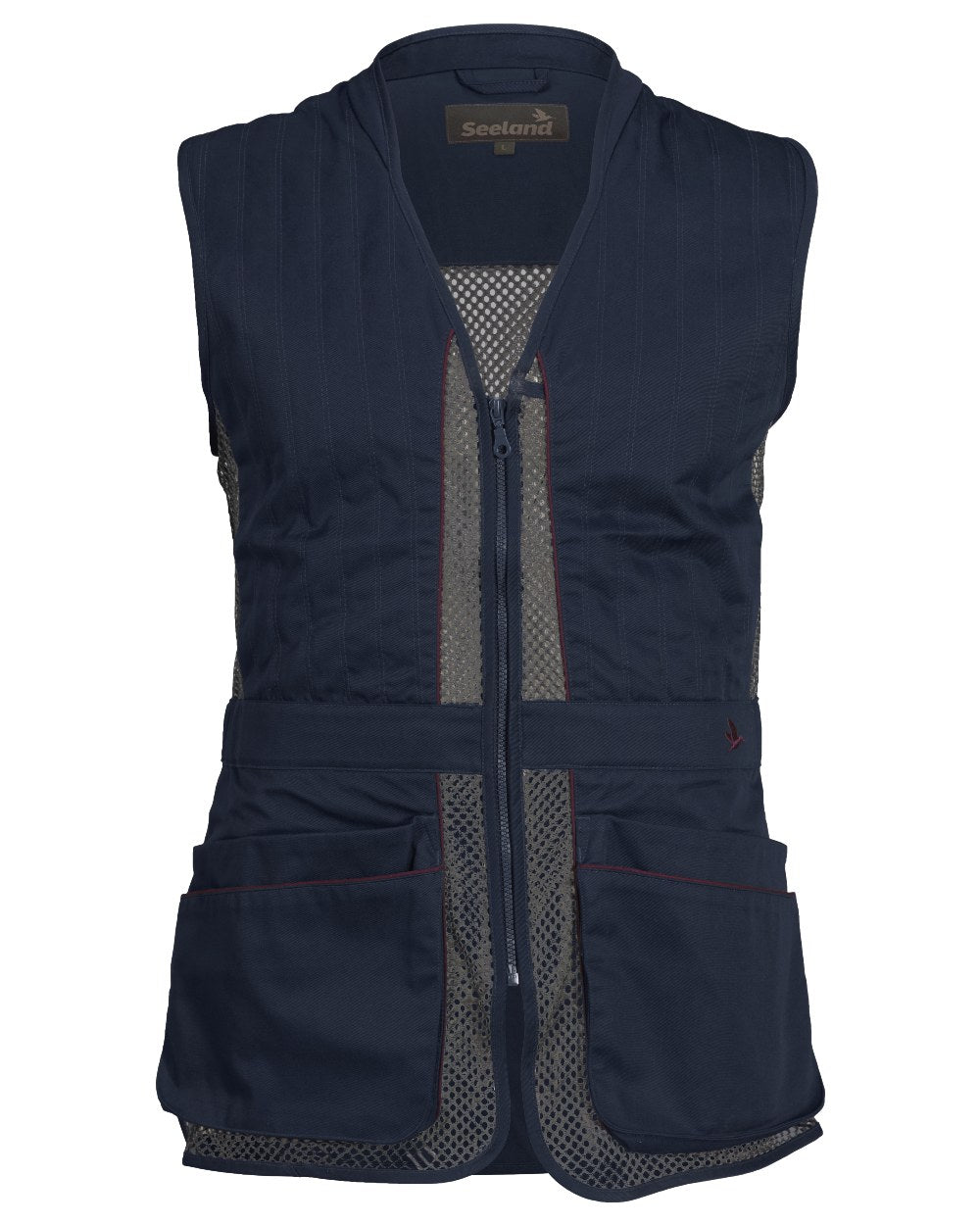 Classic Blue coloured Seeland Skeet II Waistcoat on white background #colour_classic-blue
