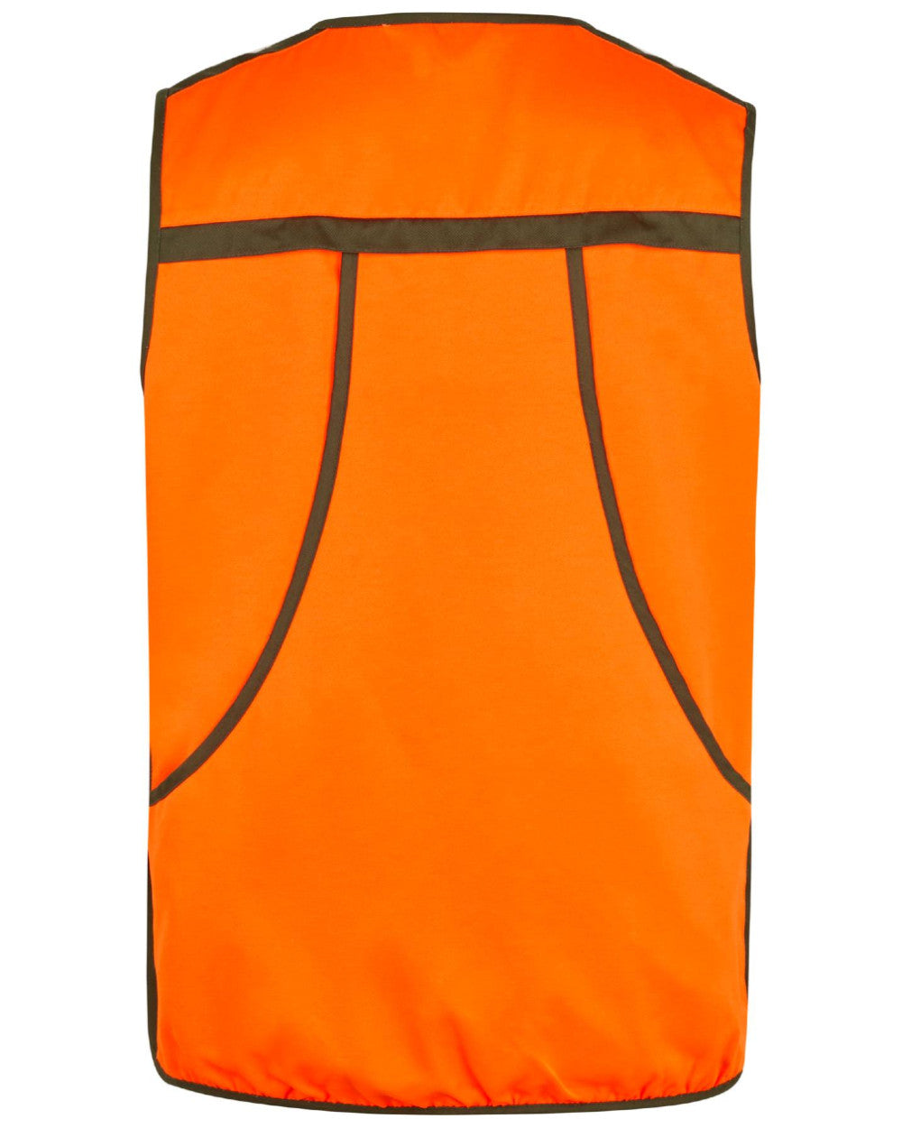 Hi-Vis Orange Coloured Seeland Travo Waistcoat on white background #colour_hi-vis-orange