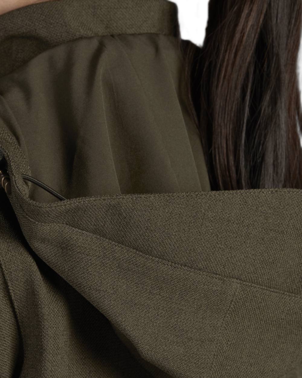 Shaded Olive coloured Seeland Woodcock Advanced Ladies Jacket on white background #colour_shaded-olive